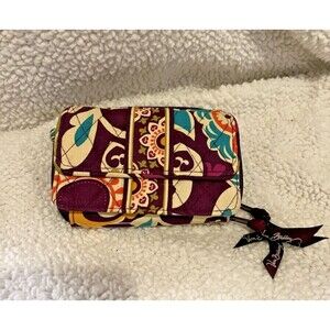 Vera Bradley Wallet Plum Crazy Great Condition